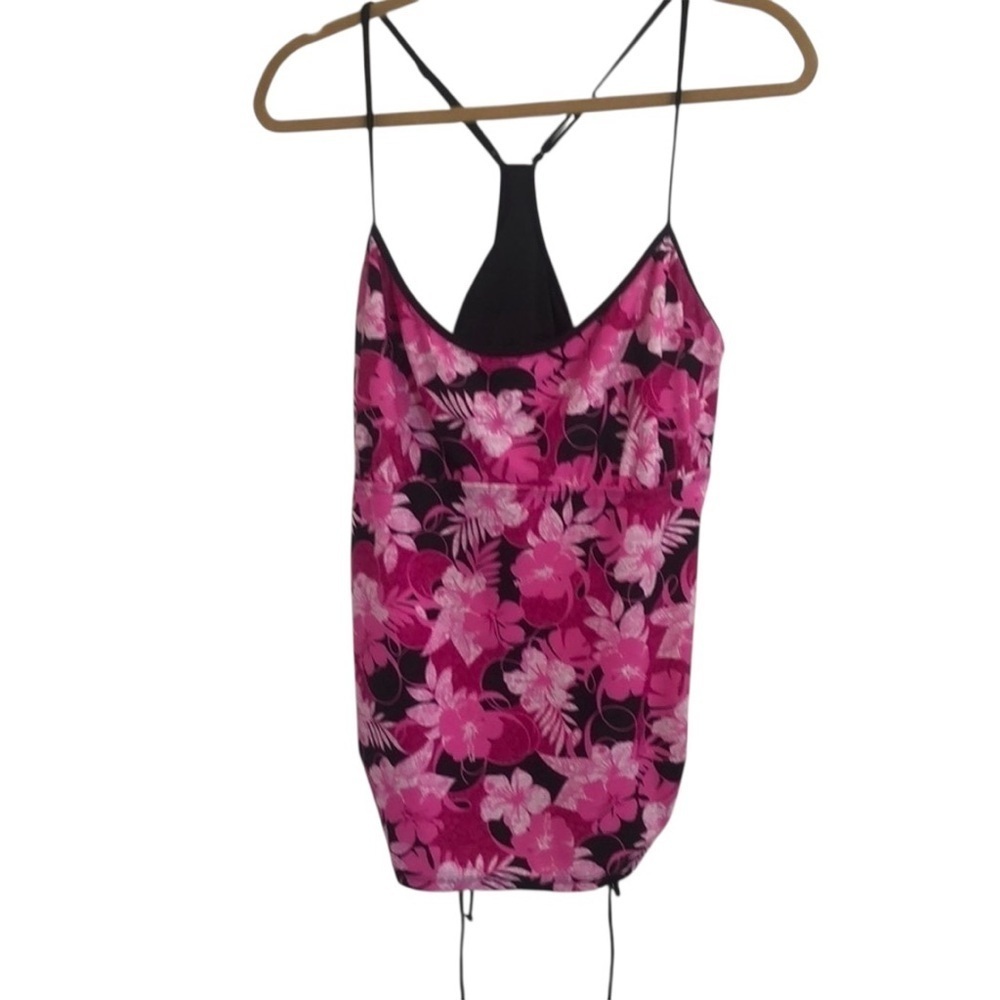 exercise tank top Hawaii flower print 2XL